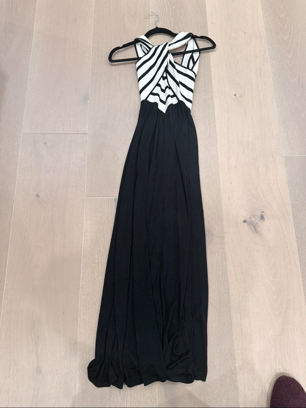 Zimmermann Cream and Black Striped Knit Dress - Picture 2 of 4